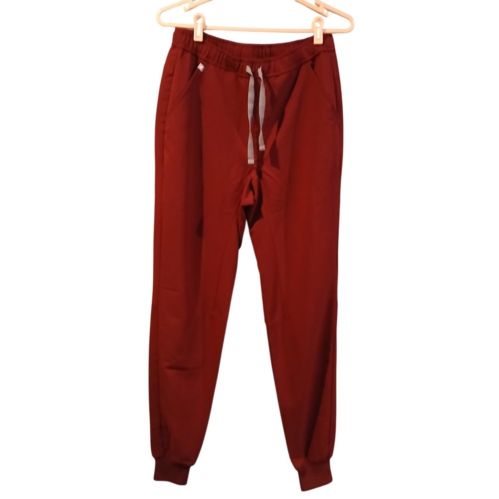 FIGS Men's Scrub Pants Burgundy Red Jogger Style Athletic Fit Size Small Tall